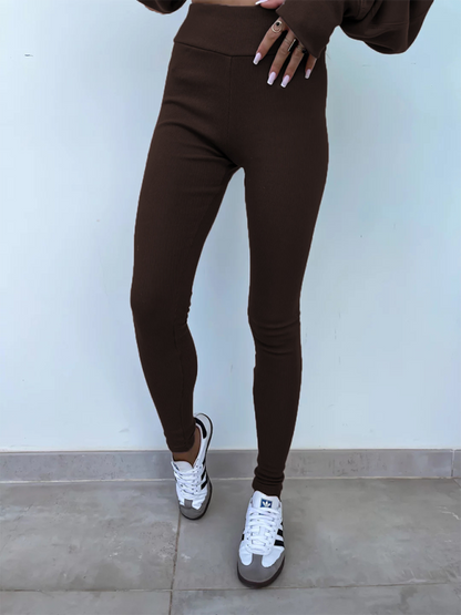 Ensemble de sport décontracté avec leggings et sweat-shirt oversize