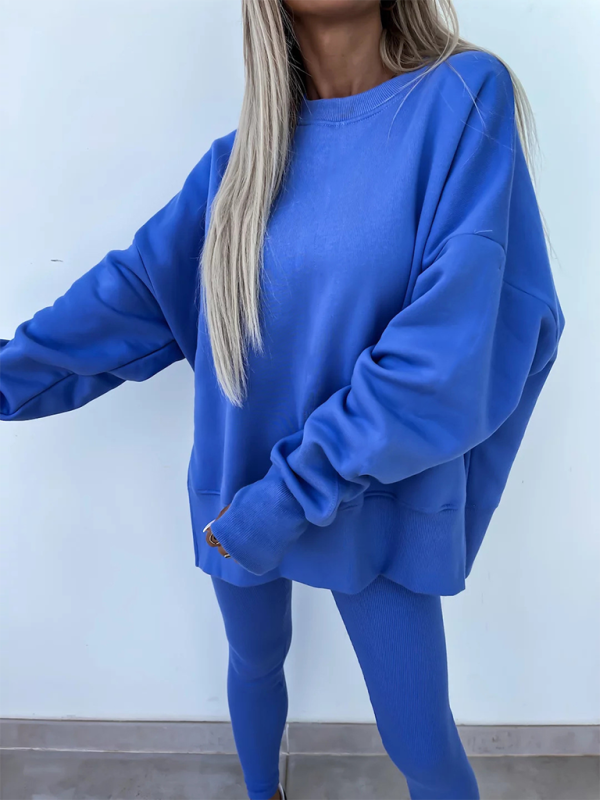 Ensemble de sport décontracté avec leggings et sweat-shirt oversize