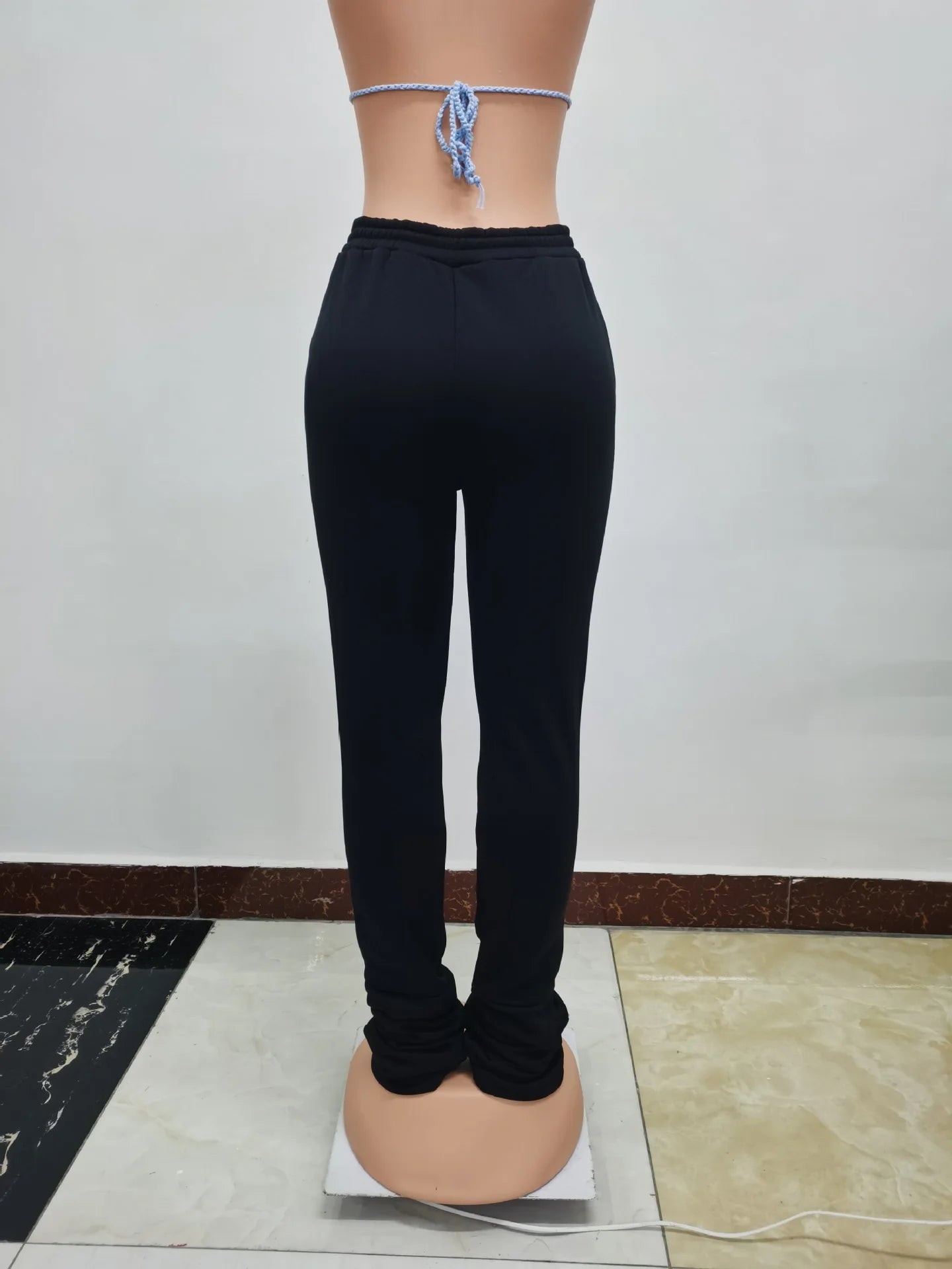 Pencil pants - Fleece-Lined Joggers Drawstring Lounge Pants