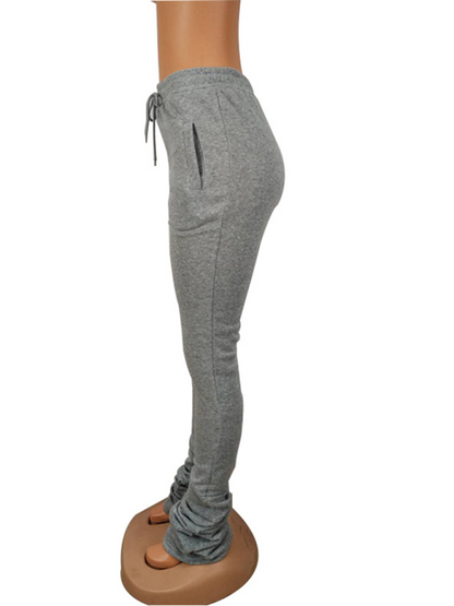 Pencil pants - Fleece-Lined Joggers Drawstring Lounge Pants