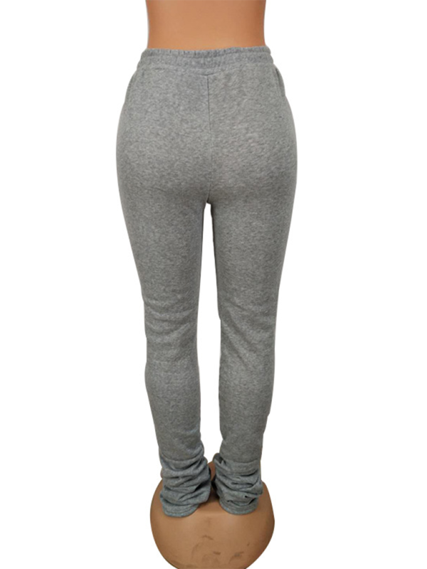 Pencil pants - Fleece-Lined Joggers Drawstring Lounge Pants