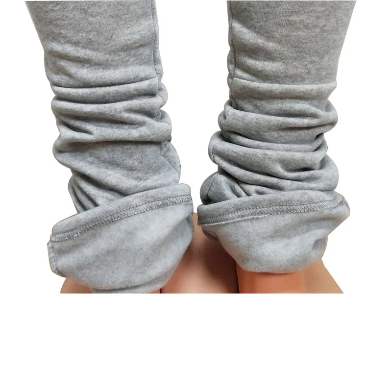 Pencil pants - Fleece-Lined Joggers Drawstring Lounge Pants