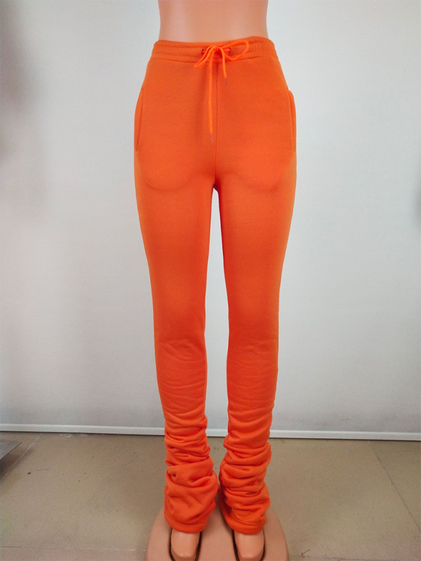 Pencil pants - Fleece-Lined Joggers Drawstring Lounge Pants