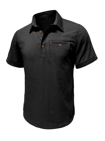 Polo Shirt- Men's Cotton Polo Shirt Ideal for Outdoor Events- - Pekosa Women Fashion