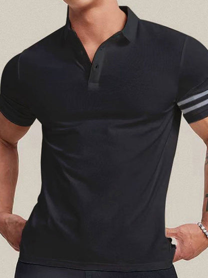 Polos- Essential Men's Short Sleeve Collared Polo Shirt- - Pekosa Women Fashion