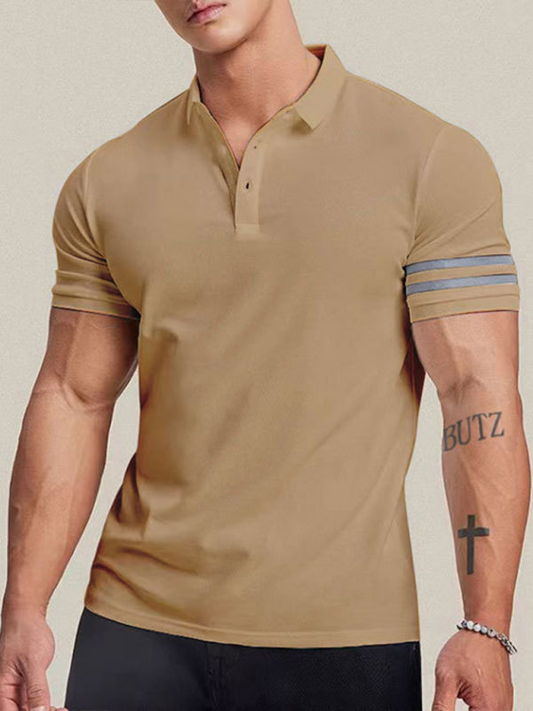 Polos- Essential Men's Short Sleeve Collared Polo Shirt- - Pekosa Women Fashion