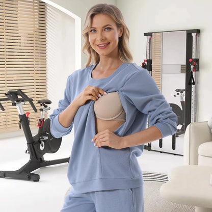 Pregnancy & Nursing Loungewear - Mom's Cozy Comfort Lounge Set