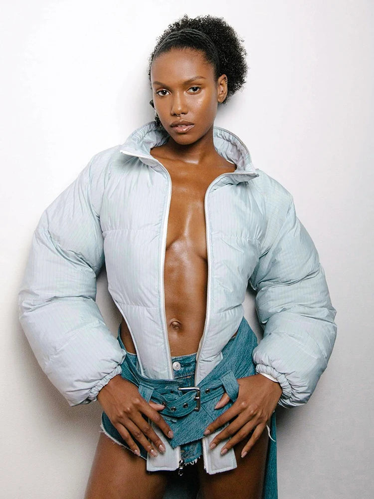 Puffer Jackets - Sky Hug Asymmetrical Jacket