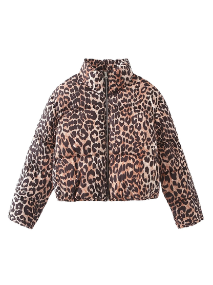 Puffer Jackets - The Leopard Puffer Jacket for Women