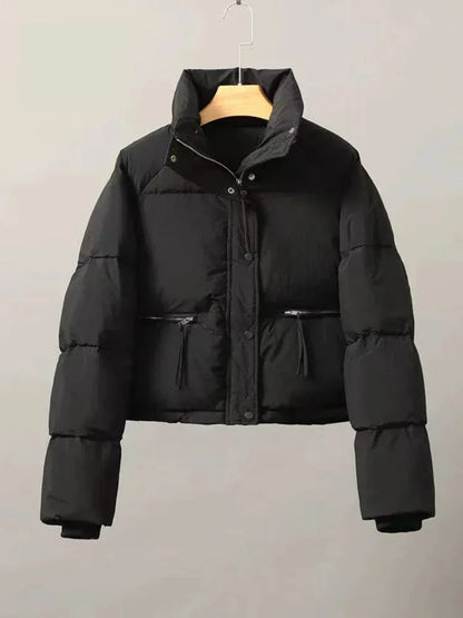 Puffer Jackets- Winter Women's Puffer Jacket- - Pekosa Women Fashion