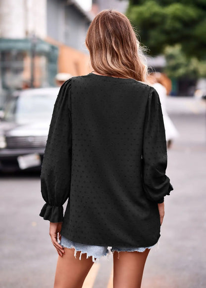 Pullover Blouses - Day-to-Night V-Neck Blouse