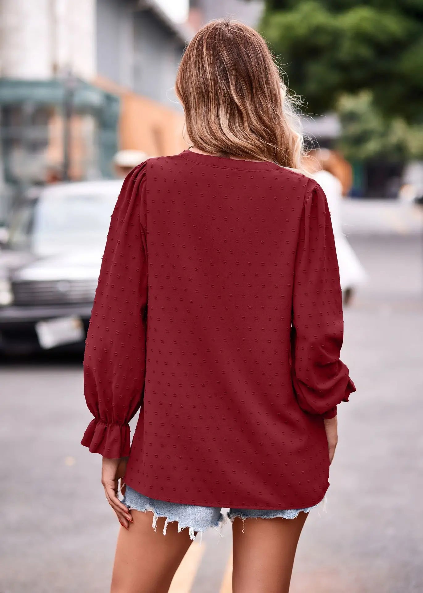 Pullover Blouses - Day-to-Night V-Neck Blouse