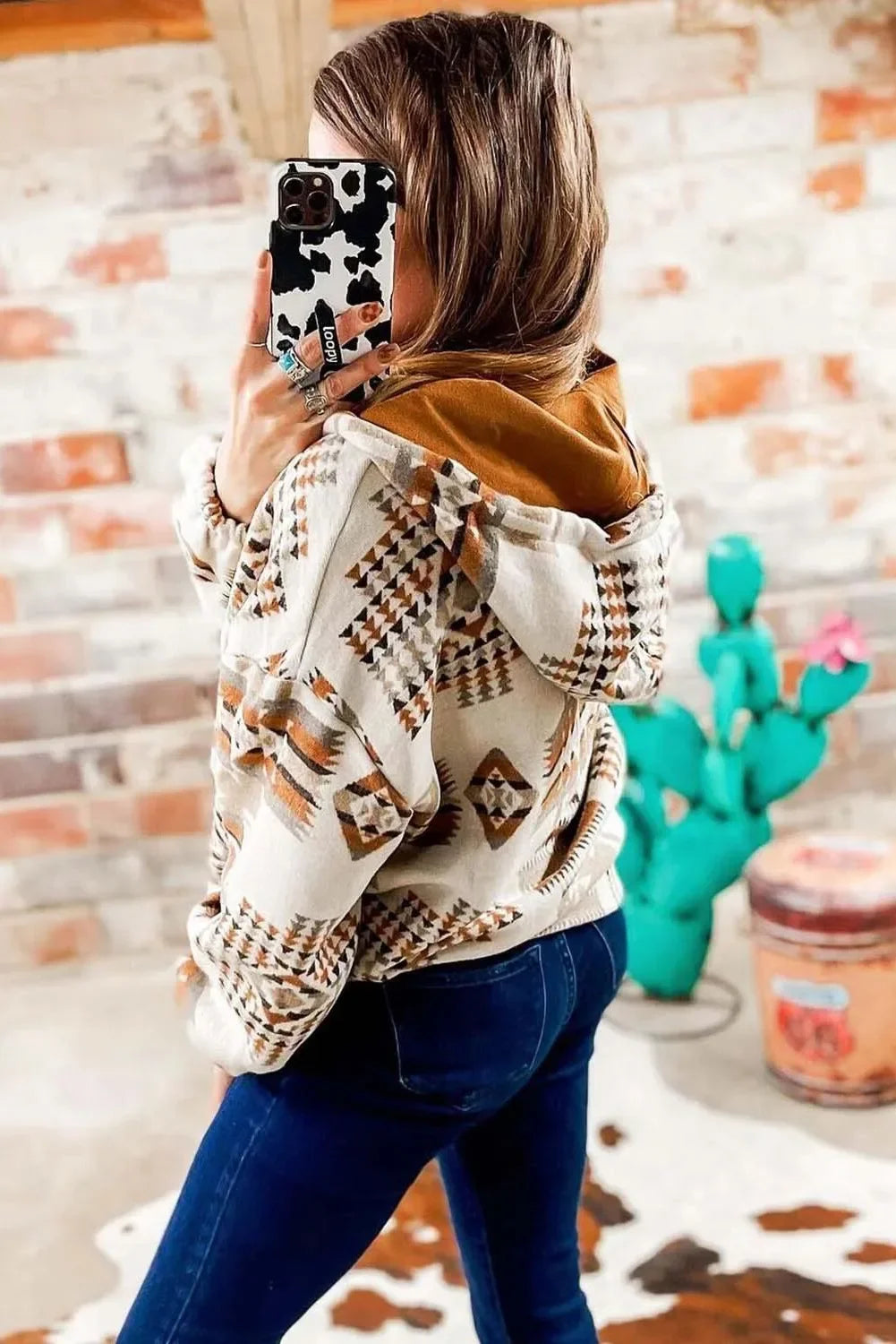 Pullover Hoodies - Aztec Charm Pullover Hoodie