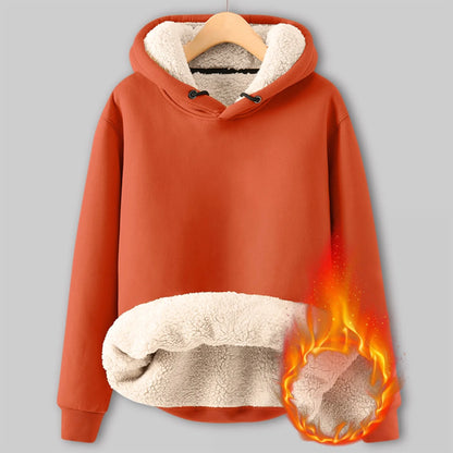 Pullover Hoodies - Fleece Hoodie Plush Winter Pullover for Women