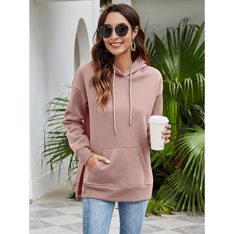 Pullover Hoodies - Urban Chic Kangaroo Pocket Pullover Hoodie