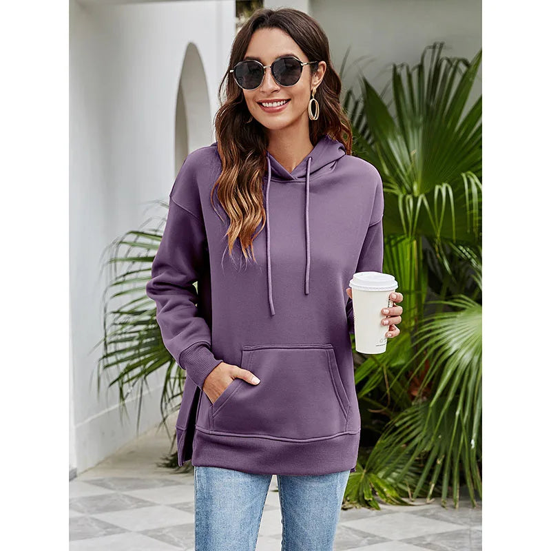 Pullover Hoodies - Urban Chic Kangaroo Pocket Pullover Hoodie