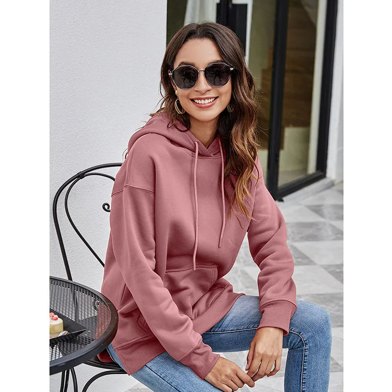 Pullover Hoodies - Urban Chic Kangaroo Pocket Pullover Hoodie