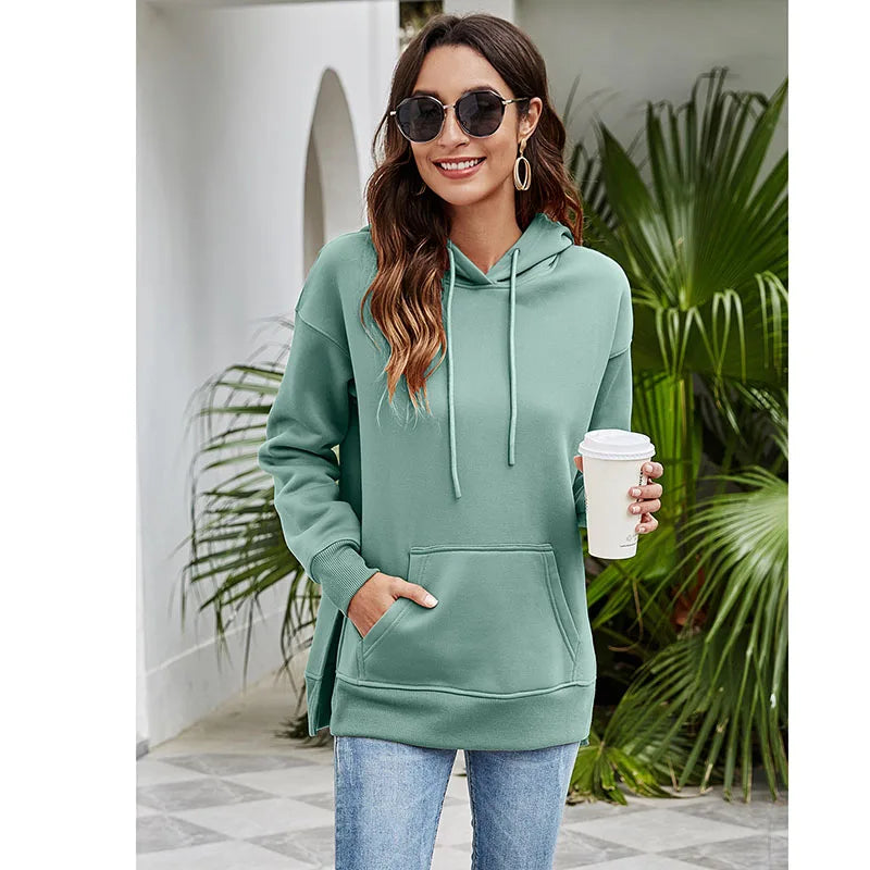 Pullover Hoodies - Urban Chic Kangaroo Pocket Pullover Hoodie