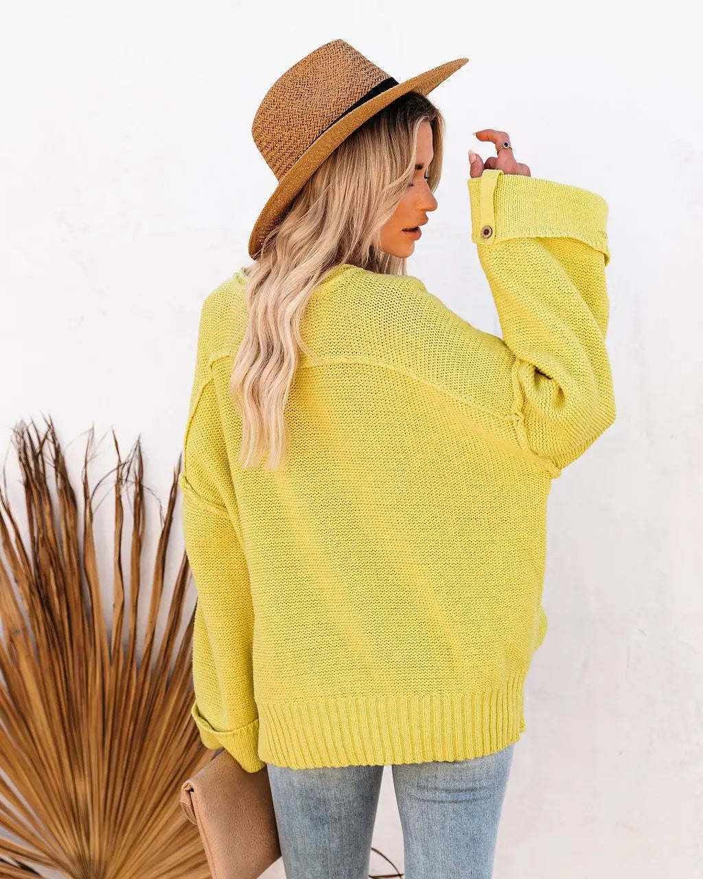 Pullover Sweaters - Crisp Morning Waffle Crop