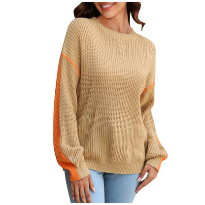 Pullover Sweaters - Snug and Stylish Knit Sweater - Seasonal Staple