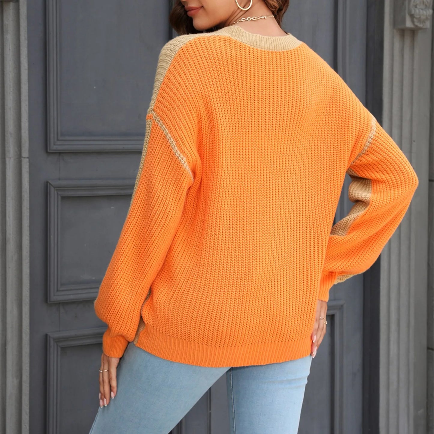 Pullover Sweaters - Snug and Stylish Knit Sweater - Seasonal Staple