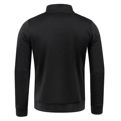 Pullovers - Casual Men's Half-Zip Sweatshirt in Heather