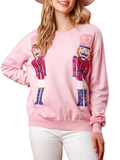 Pullovers- Sparkle Christmas Pullover Oversized Holidays Sweatshirt