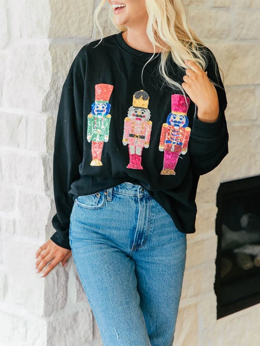 Pullovers- Sparkle Christmas Pullover Oversized Holidays Sweatshirt