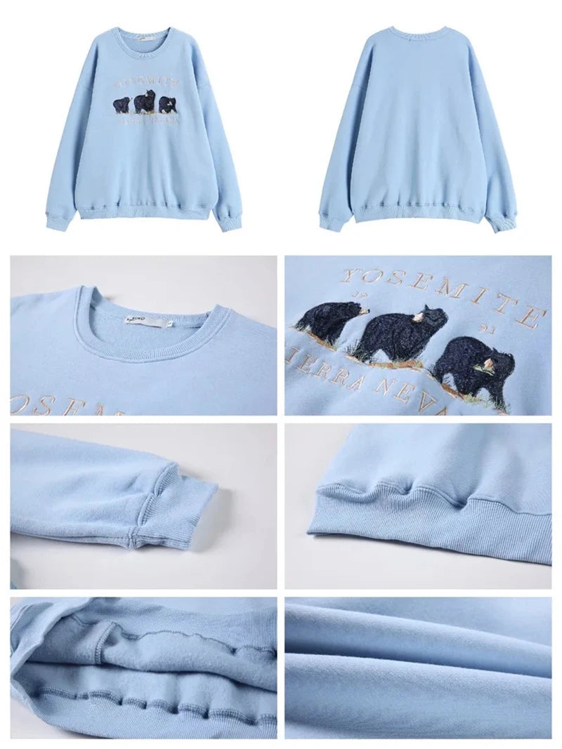 Pullovers Sweatshirts - Casual Bear Encounter Sweater”