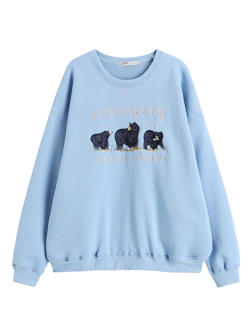 Pullovers Sweatshirts - Casual Bear Encounter Sweater”