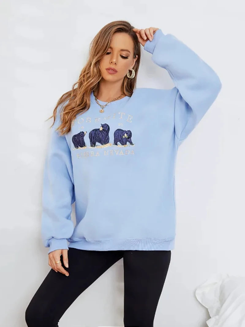 Pullovers Sweatshirts - Casual Bear Encounter Sweater”