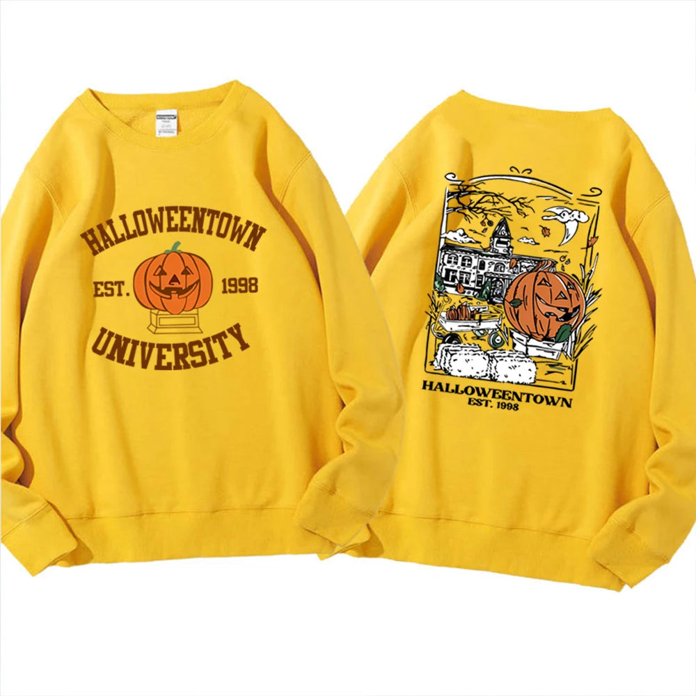 Pullovers Sweatshirts - Cozy Halloweentown University Sweatshirts – Two-Sided Print