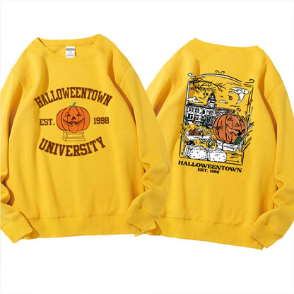 Pullovers Sweatshirts - Cozy Halloweentown University Sweatshirts – Two-Sided Print