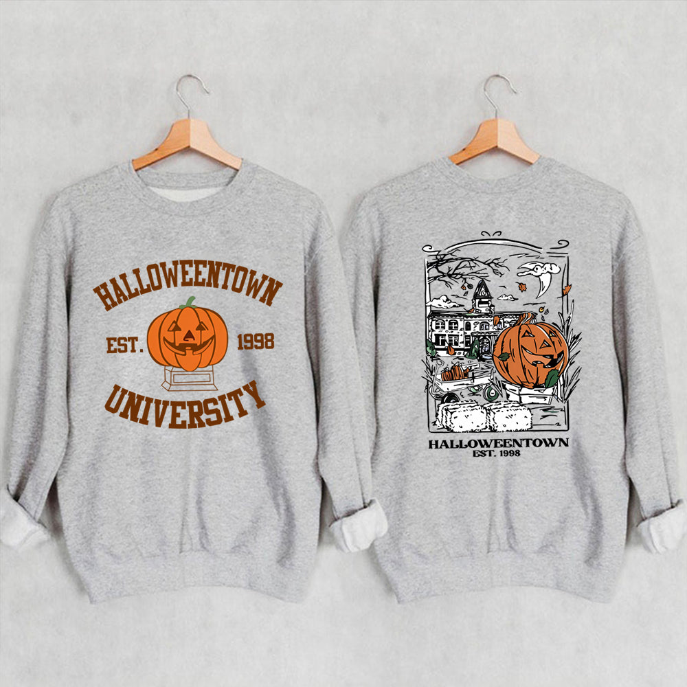 Pullovers Sweatshirts - Cozy Halloweentown University Sweatshirts – Two-Sided Print