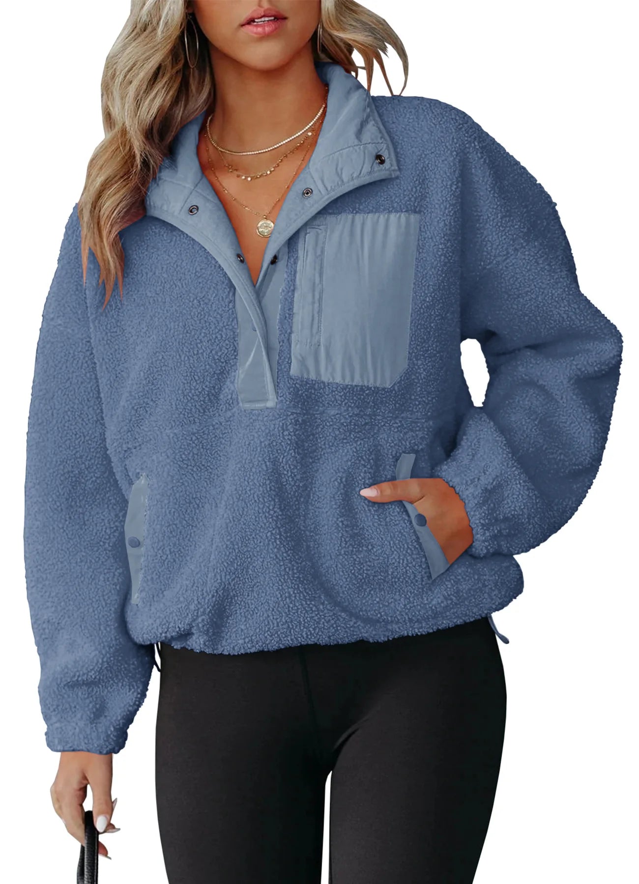 Pullovers- Winter Fleece Sweatshirt Plush Pullover