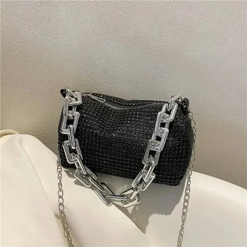 Purses- Rhinestone Sparkle Crossbody Purse for Evening Parties- - Pekosa Women Fashion