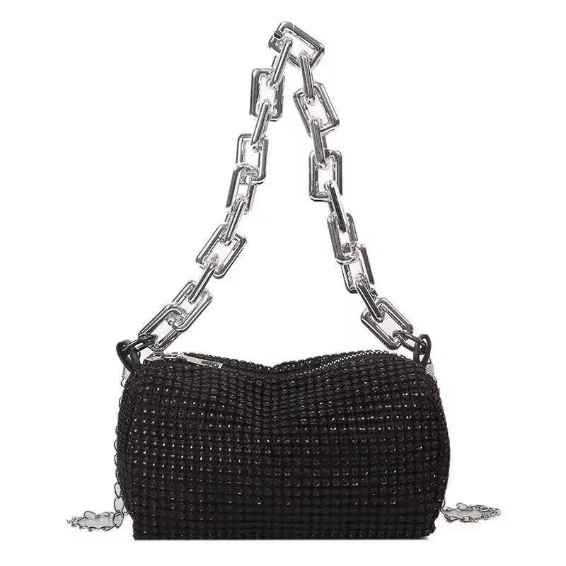 Purses- Rhinestone Sparkle Crossbody Purse for Evening Parties- - Pekosa Women Fashion