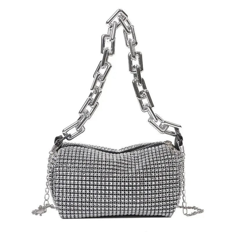 Purses- Rhinestone Sparkle Crossbody Purse for Evening Parties- - Pekosa Women Fashion