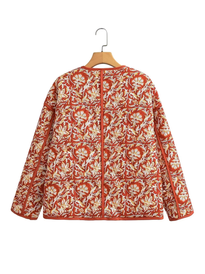 Autumn Essentials Floral Quilted Jacket