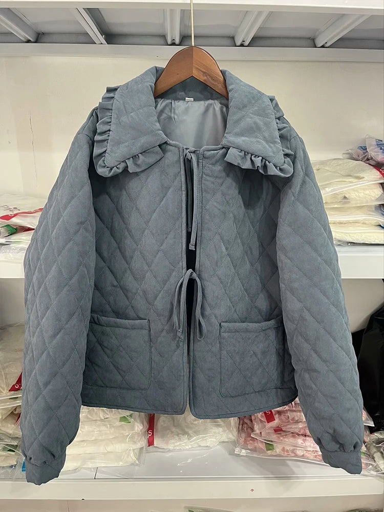 Quilted Jackets - Chic Diamond Quilt Comfort Jacket