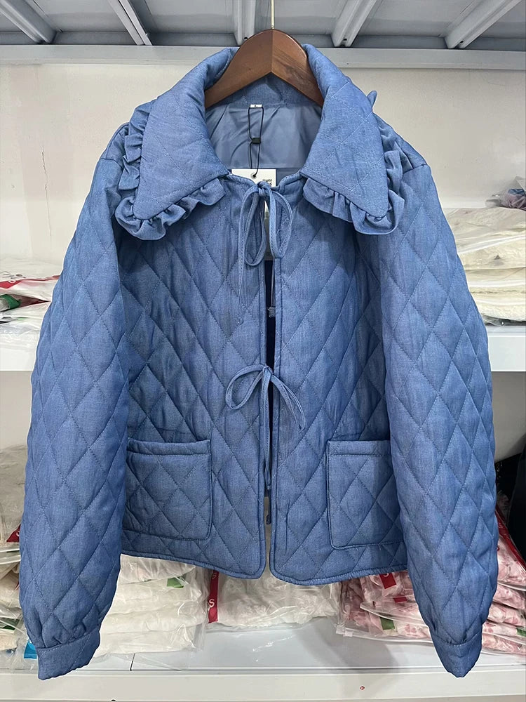 Quilted Jackets - Chic Diamond Quilt Comfort Jacket