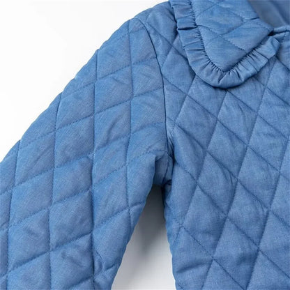 Quilted Jackets- Classic Diamond Quilted Jacket for Women- - Chuzko Women Clothing