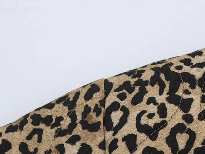 Quilted Jackets - Essential Fall Leopard Print Quilted Jacket