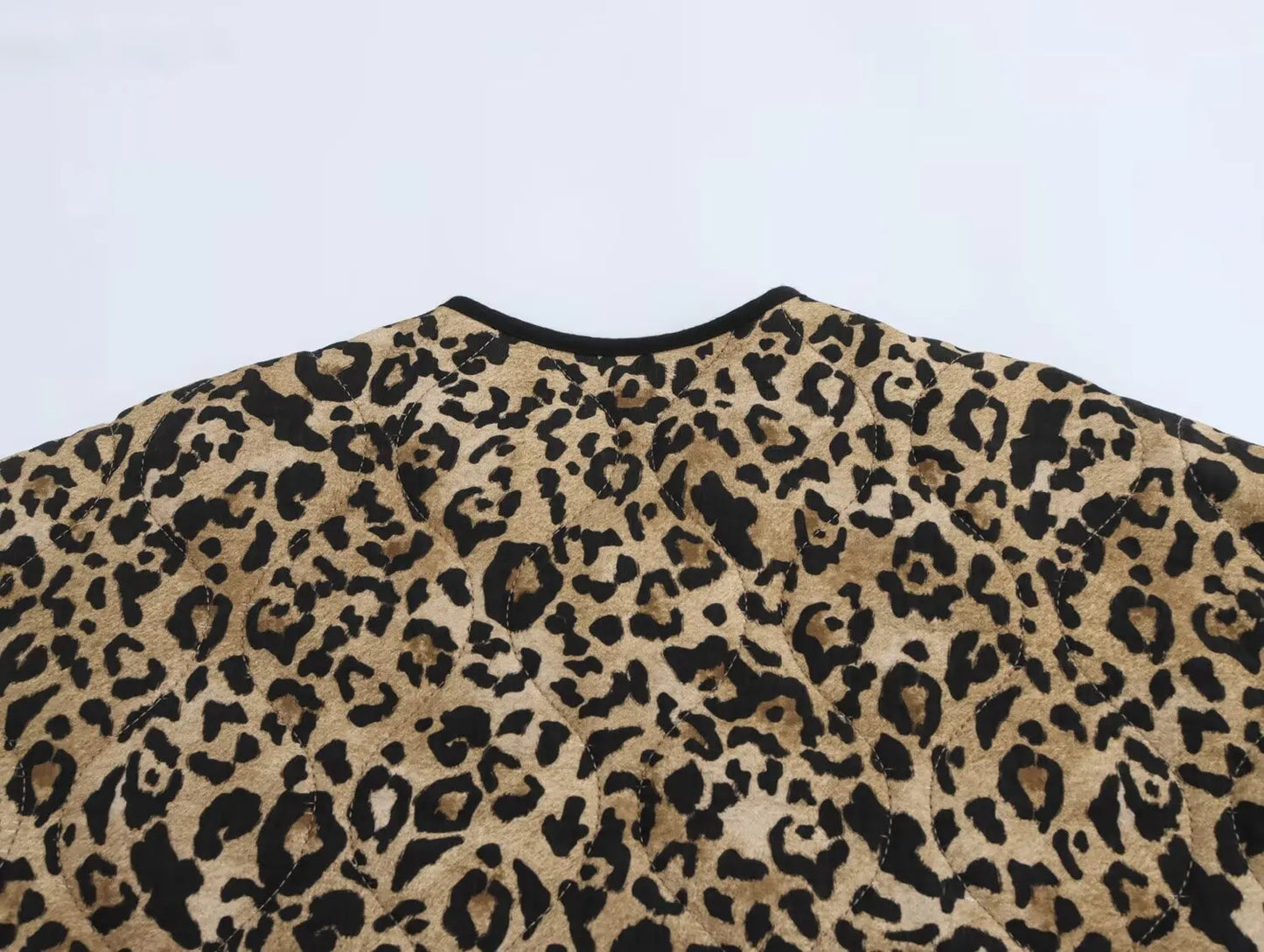 Quilted Jackets - Essential Fall Leopard Print Quilted Jacket