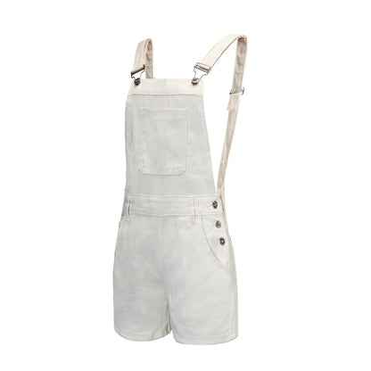 Rompers- Summer Essentials Rompers - Denim Bib Short Overalls- - Pekosa Women Fashion