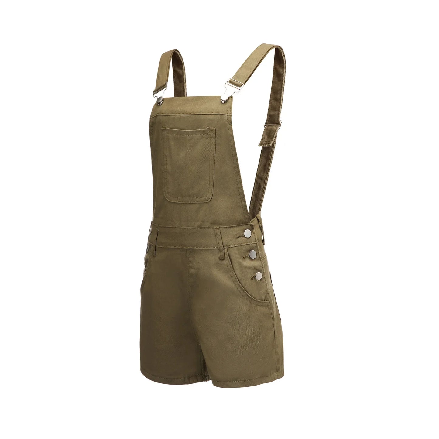 Rompers- Summer Essentials Rompers - Denim Bib Short Overalls- - Pekosa Women Fashion