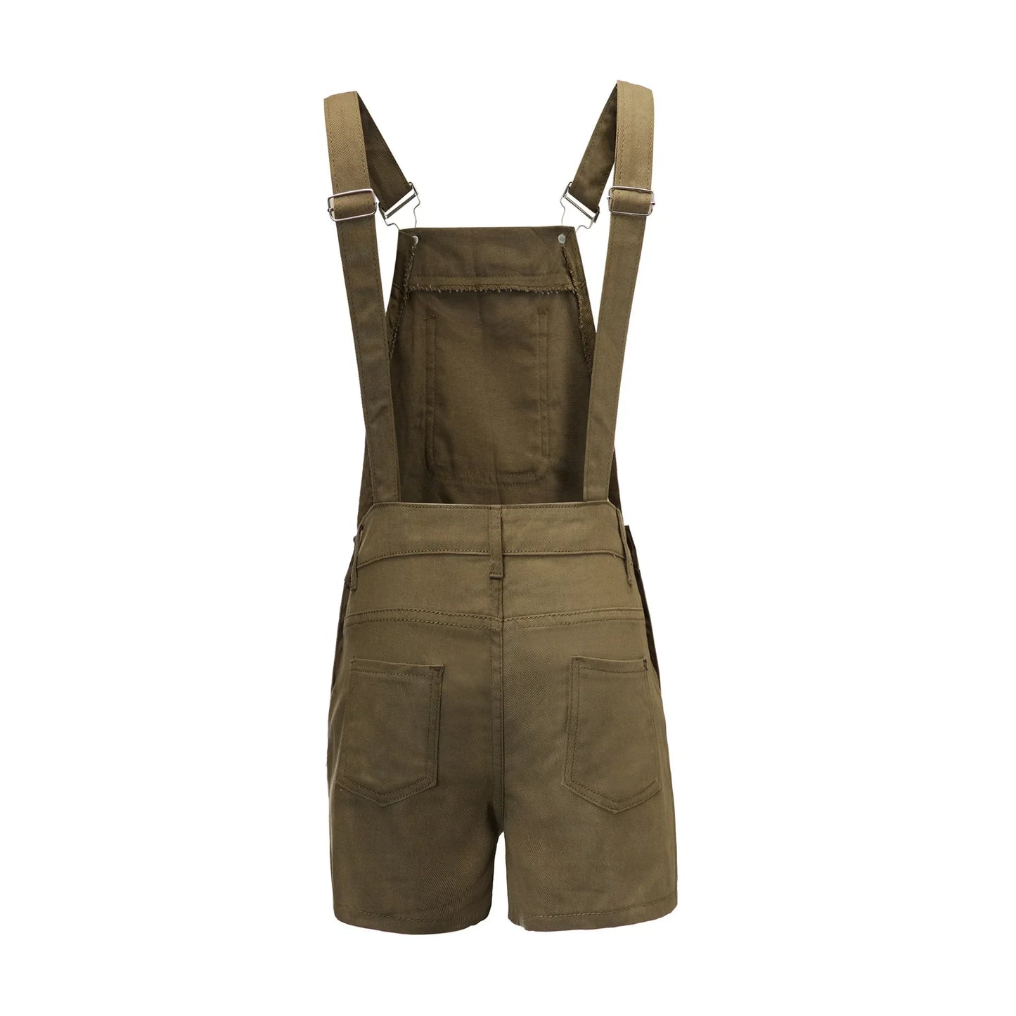 Rompers- Summer Essentials Rompers - Denim Bib Short Overalls- - Pekosa Women Fashion