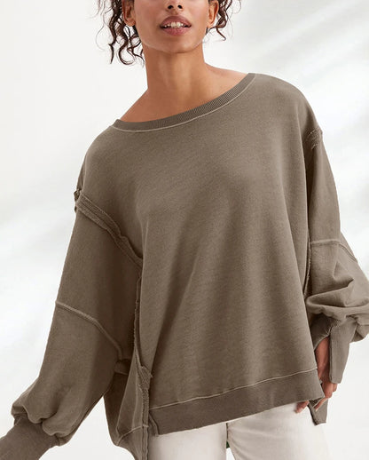 Women Sweatshirts & Hoodies - 100% Cotton Oversized Sweatshirts