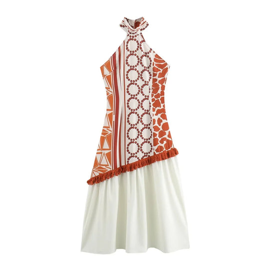 Casual Dresses - Summer New European and American Style Fashion Design Sensation Western Airflow Su Long Style Dress