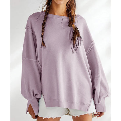 Women Sweatshirts & Hoodies - 100% Cotton Oversized Sweatshirts